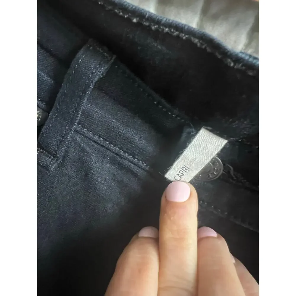 Rag & Bone Black Coated Skinny Jeans capris Women’s 30